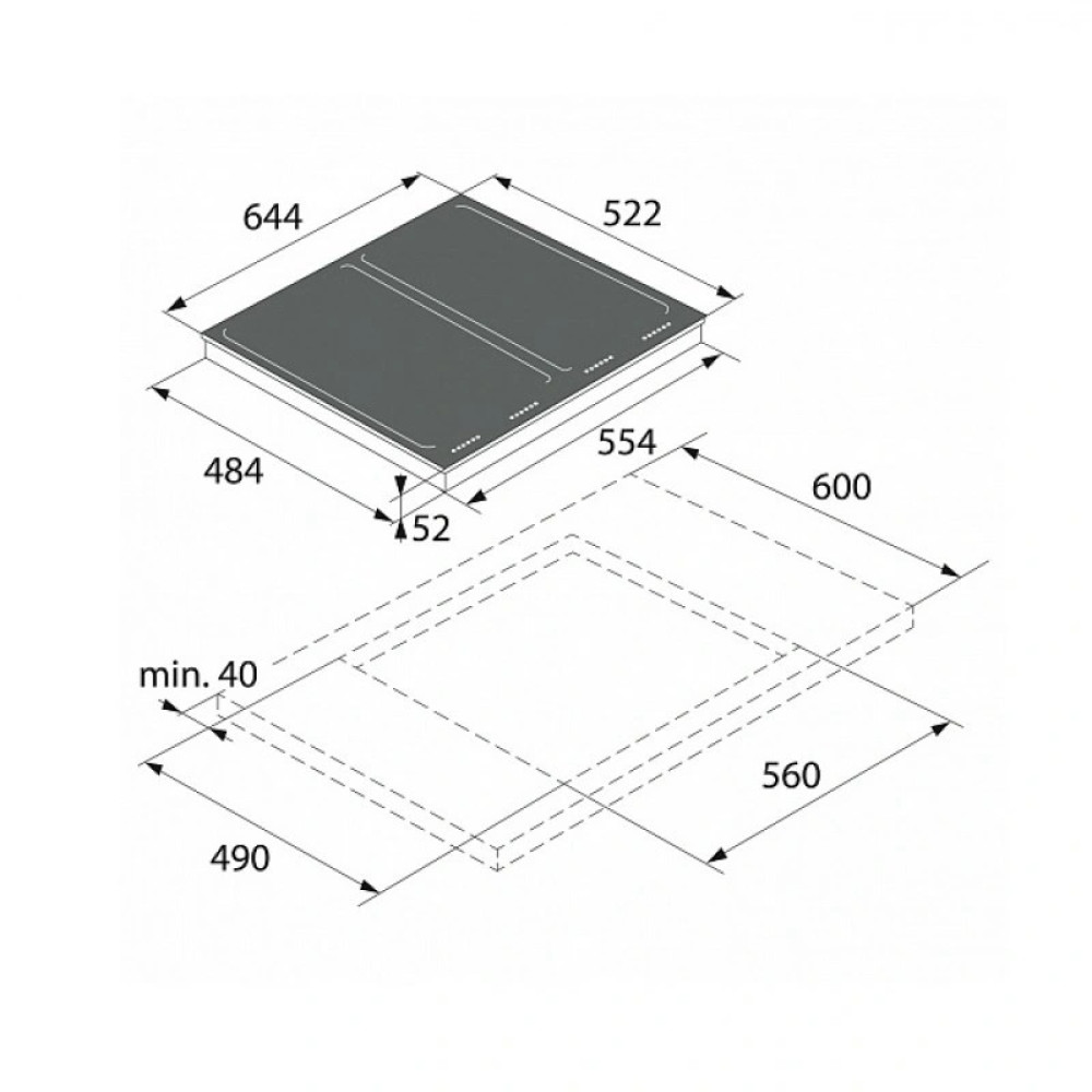 Індукційна варильна поверхня ASKO HI1655G