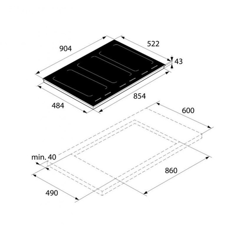 Індукційна варильна поверхня ASKO HI1995G