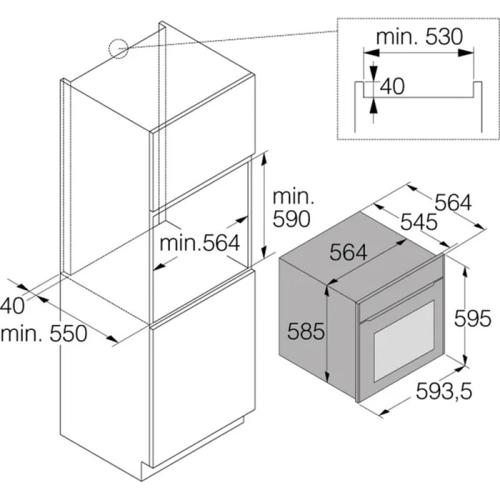 Духова шафа ASKO  OTP26BGH