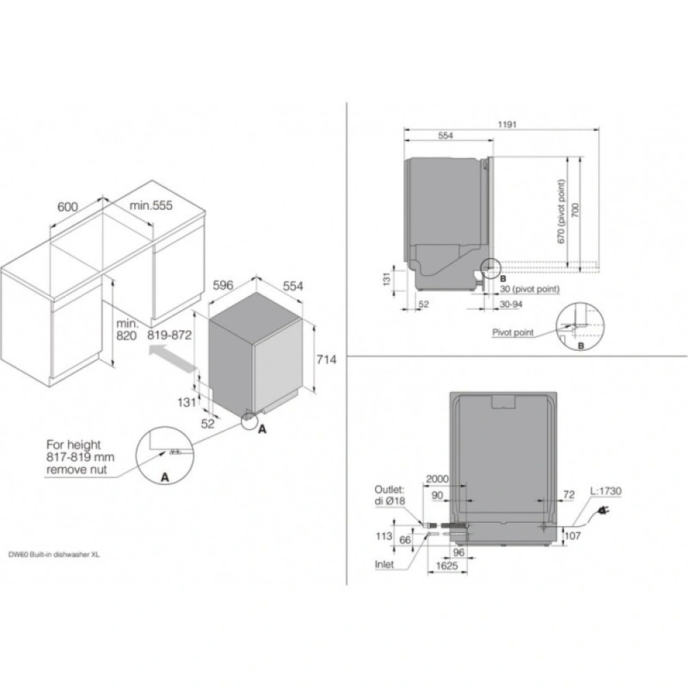 Посудомийна машина ASKO DSD545NXXL