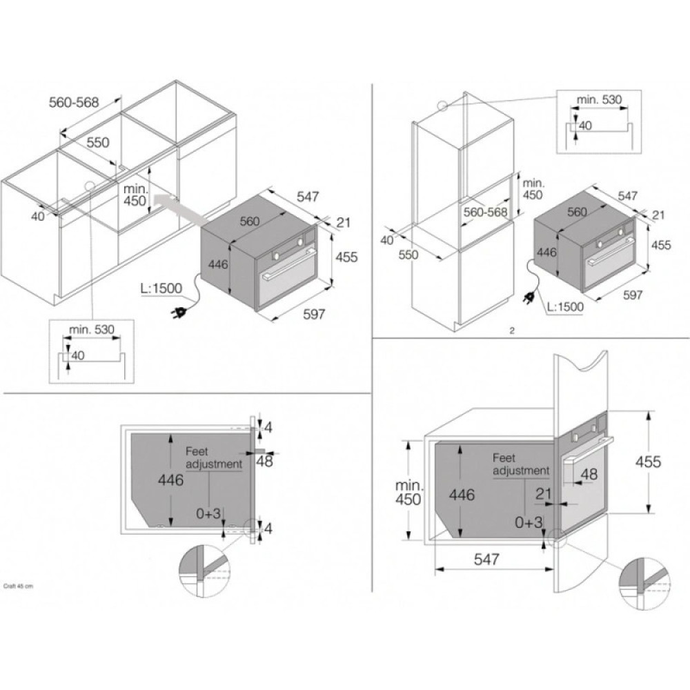 Комбінована духова шафа з парою ASKO OCS8464A1